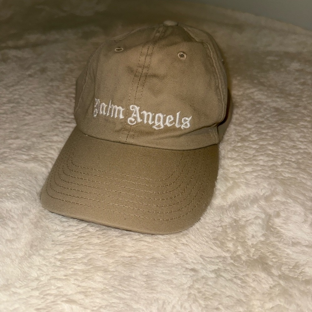Palm Angels Beige Baseball Cap